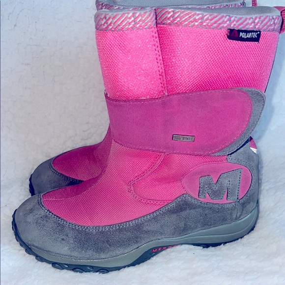 Merrell Kids' Gray Rain & Snow Boots Size‎ 4 - Picture 1 of 16